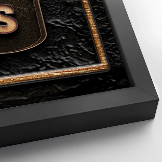 Save 33% When You Add A Frame To Your 48x24 Speakeasy Personalized Bar Sign Canvas Now