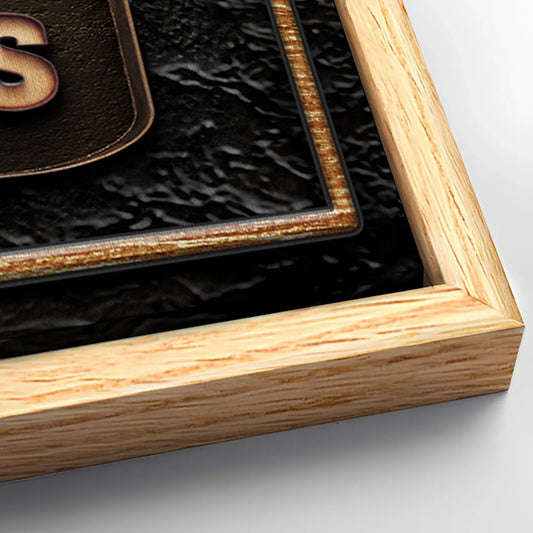 Save 33% When You Add A Frame To Your 48x24 Speakeasy Personalized Bar Sign Canvas Now