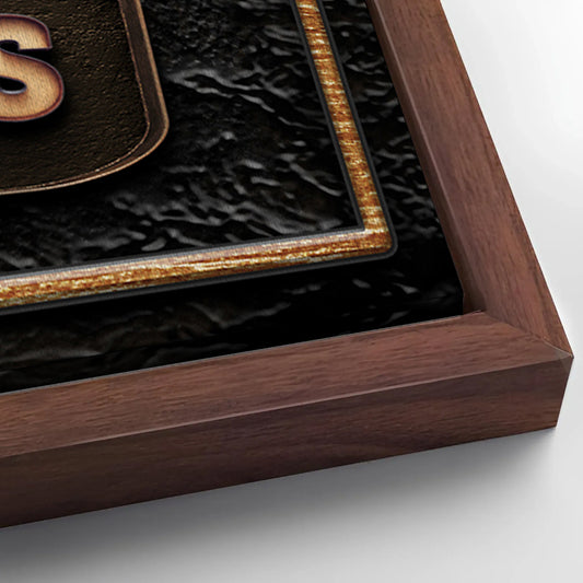 Save 33% When You Add A Frame To Your 48x24 Speakeasy Personalized Bar Sign Canvas Now