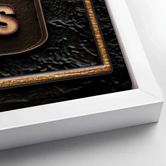 Save 33% When You Add A Frame To Your 48x24 Speakeasy Personalized Bar Sign Canvas Now