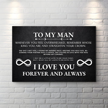 To My Man Father's Day Gift Sign II