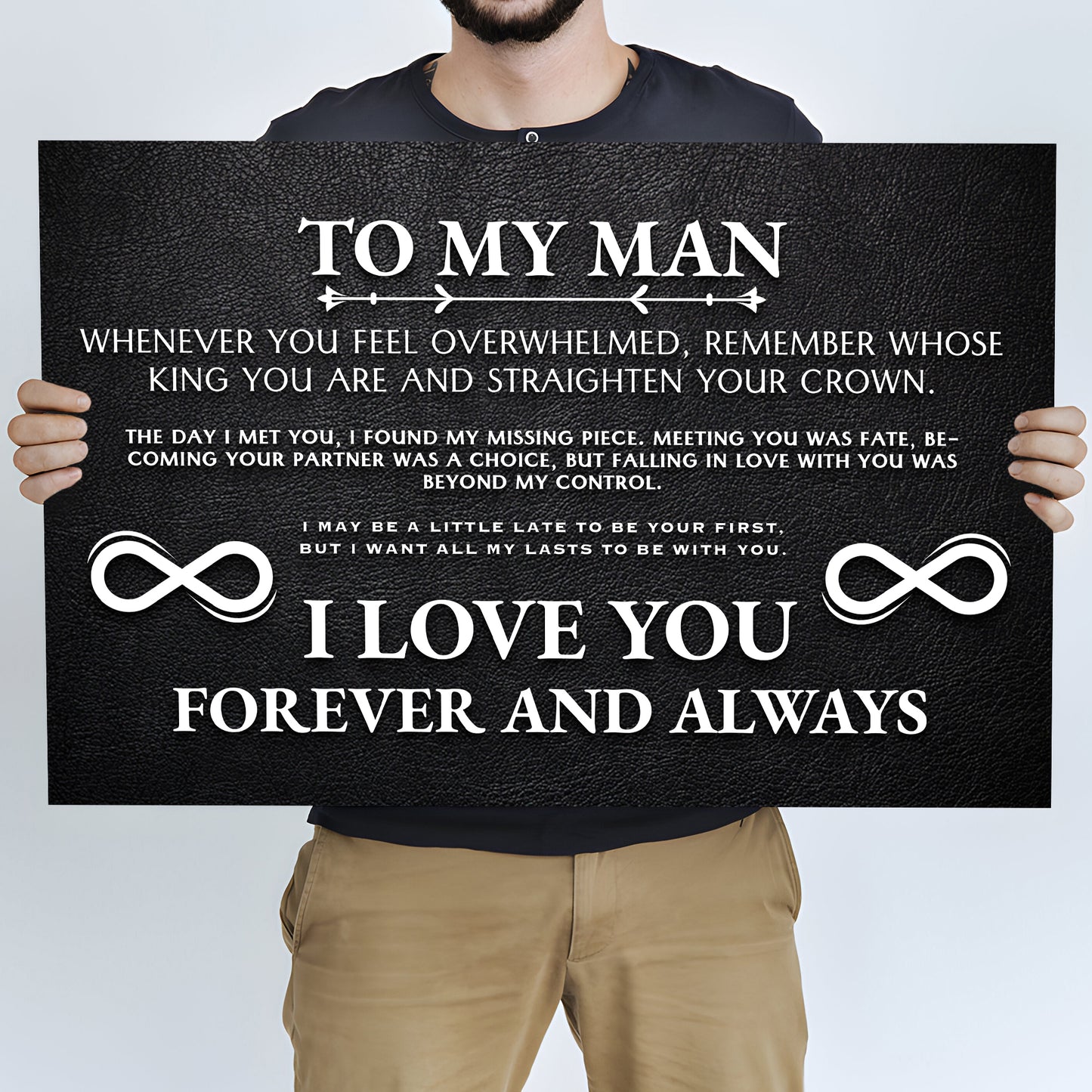 To My Man Father's Day Gift Sign II Style 2 - Image by Tailored Canvases