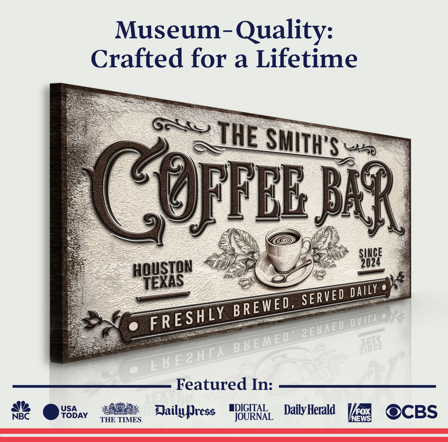 Coffee Bar Sign X Quality - Image by Tailored Canvases