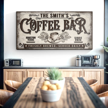 Coffee Bar Sign X