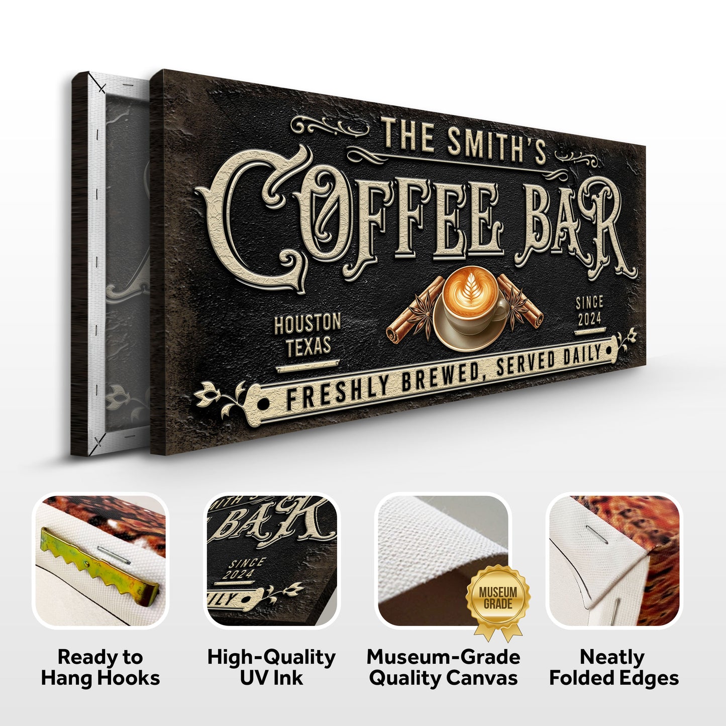 Coffee Bar Sign XII Specs - Image by Tailored Canvases