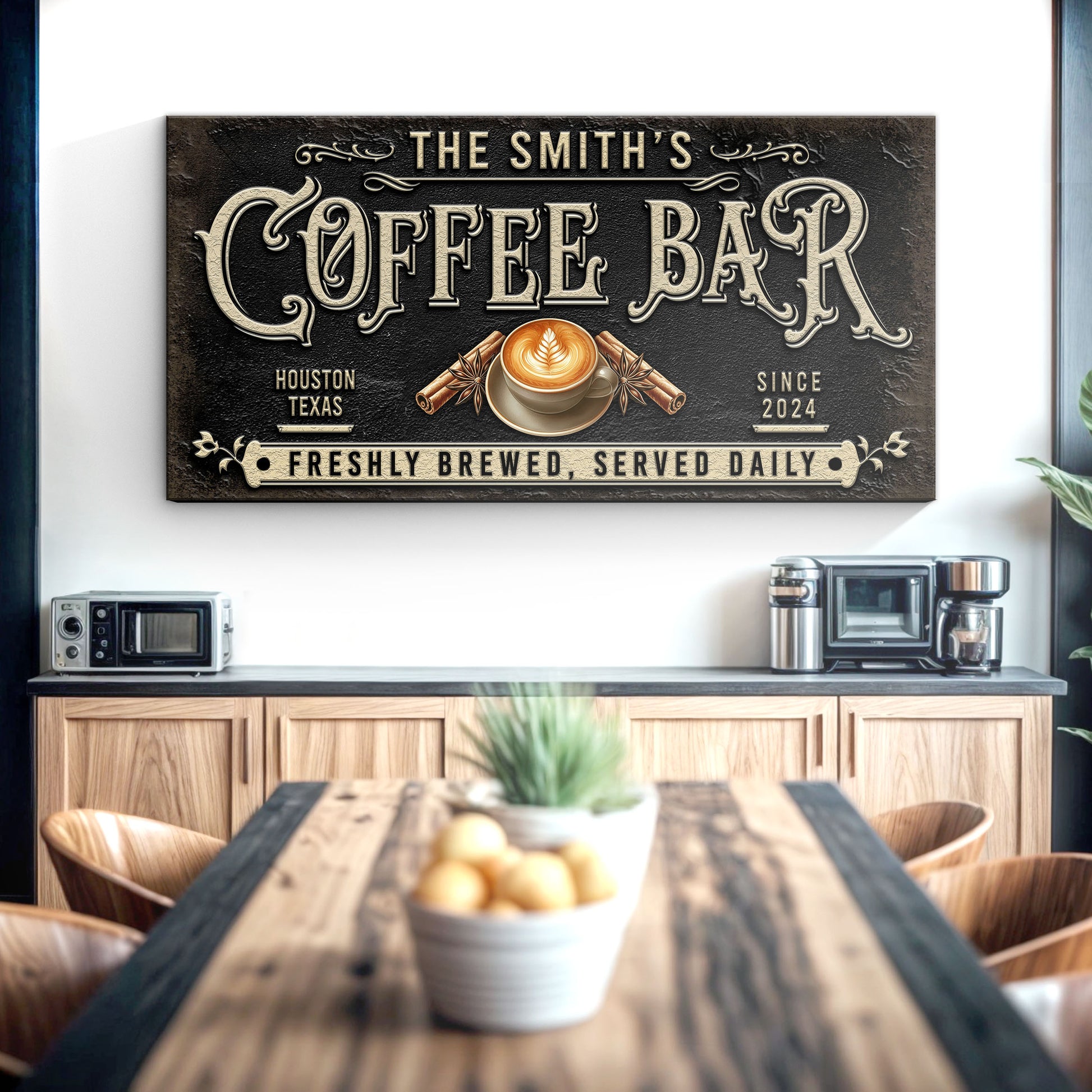 Coffee Bar Sign XII Style 2 - Image by Tailored Canvases