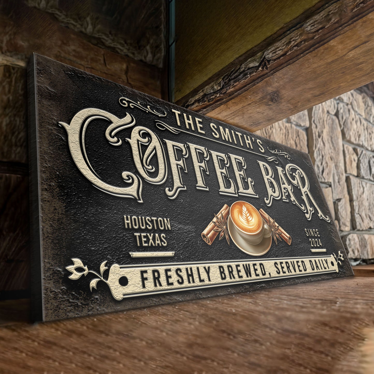 Coffee Bar Sign XII Style 3 - Image by Tailored Canvases