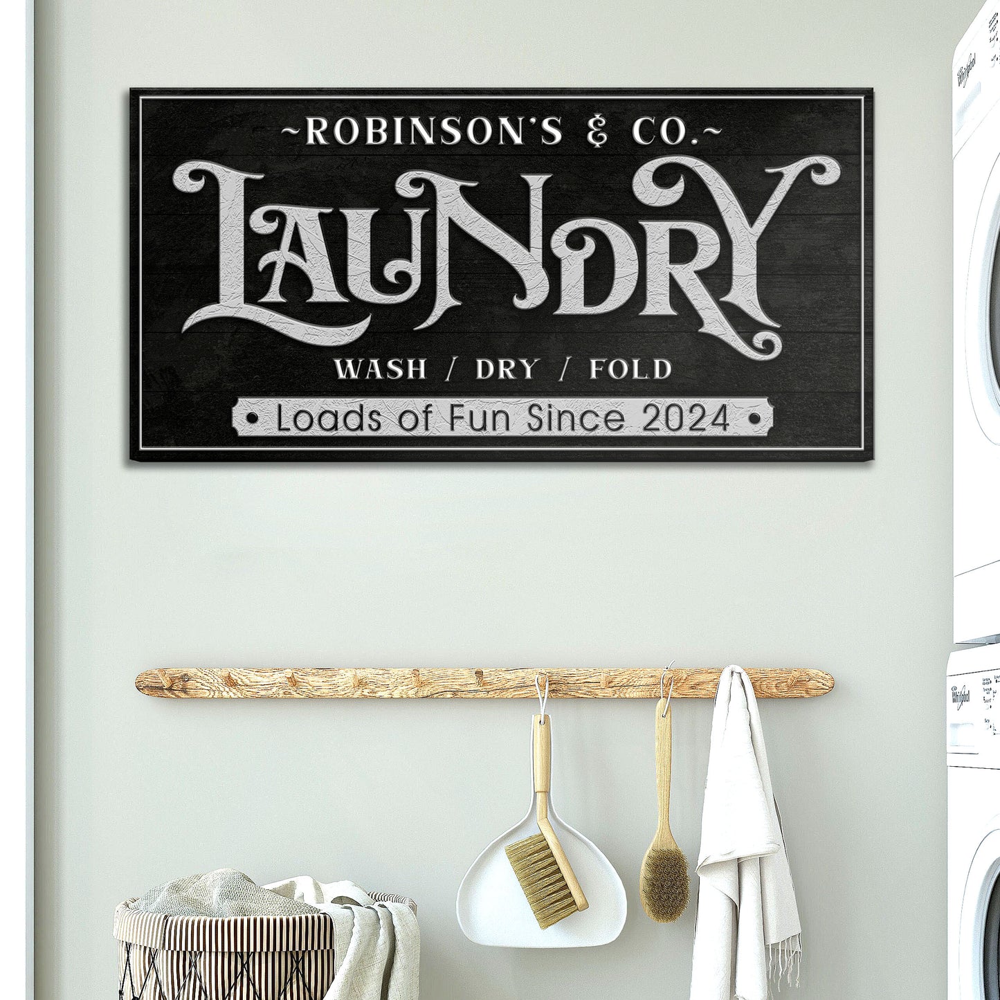 Laundry Room Sign V Style 2 - Image by Tailored Canvases