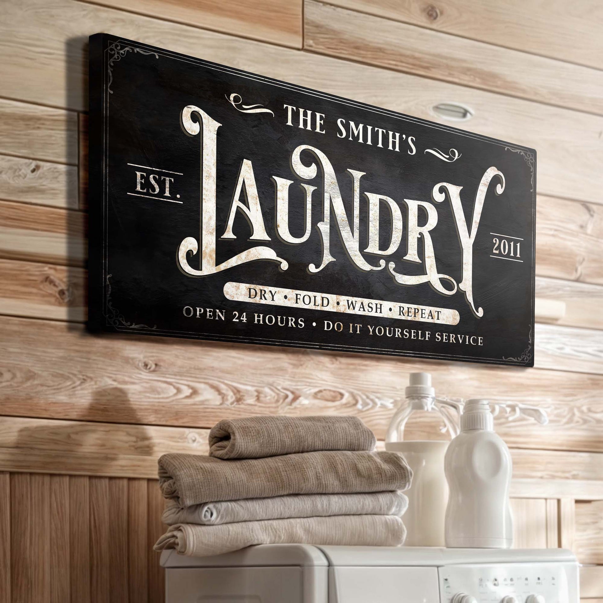 Laundry Sign IV  - Image by Tailored Canvases