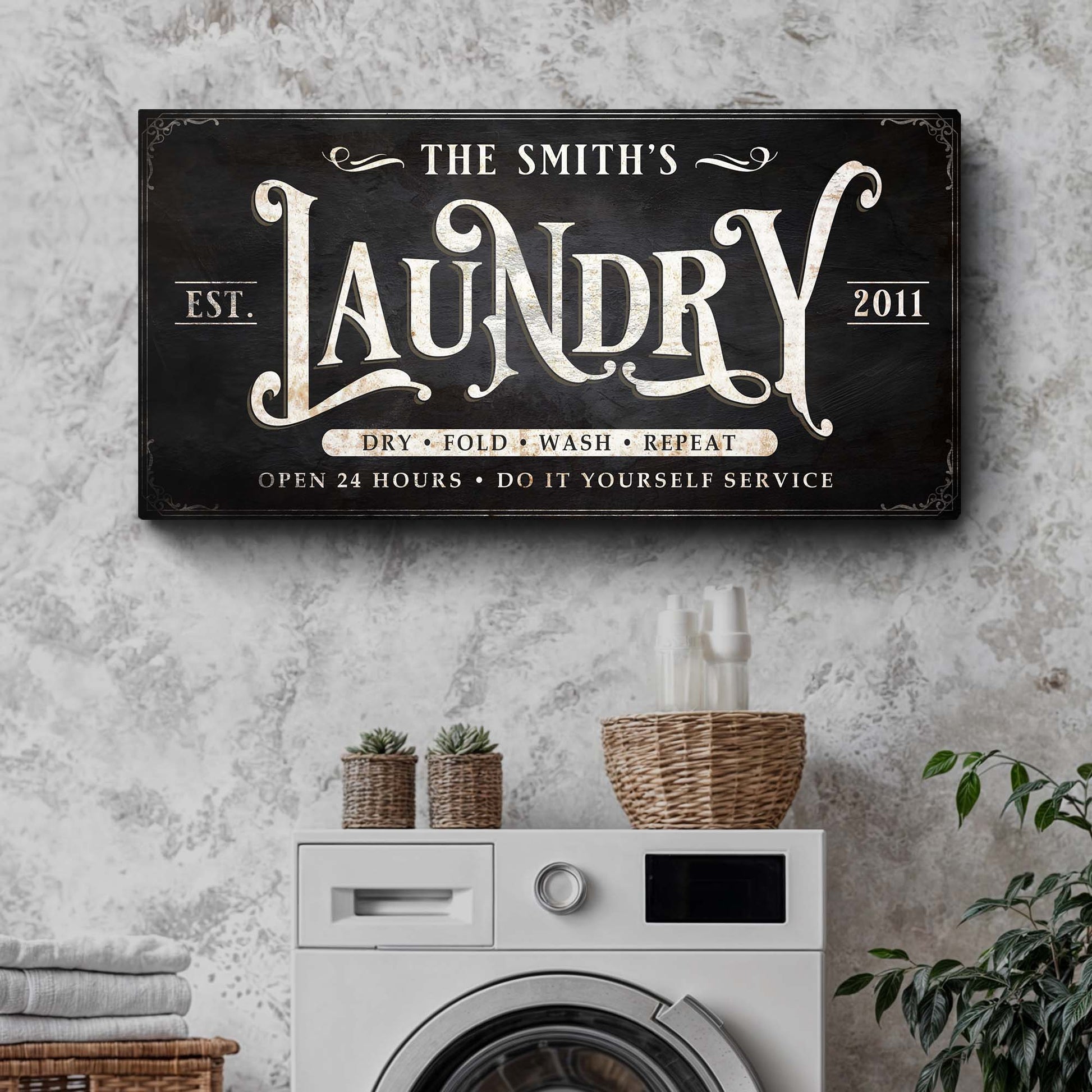 Laundry Sign IV Style 1 - Image by Tailored Canvases