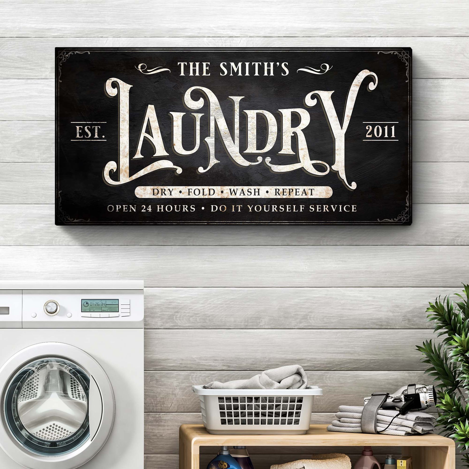 Laundry Sign IV Style 2 - Image by Tailored Canvases