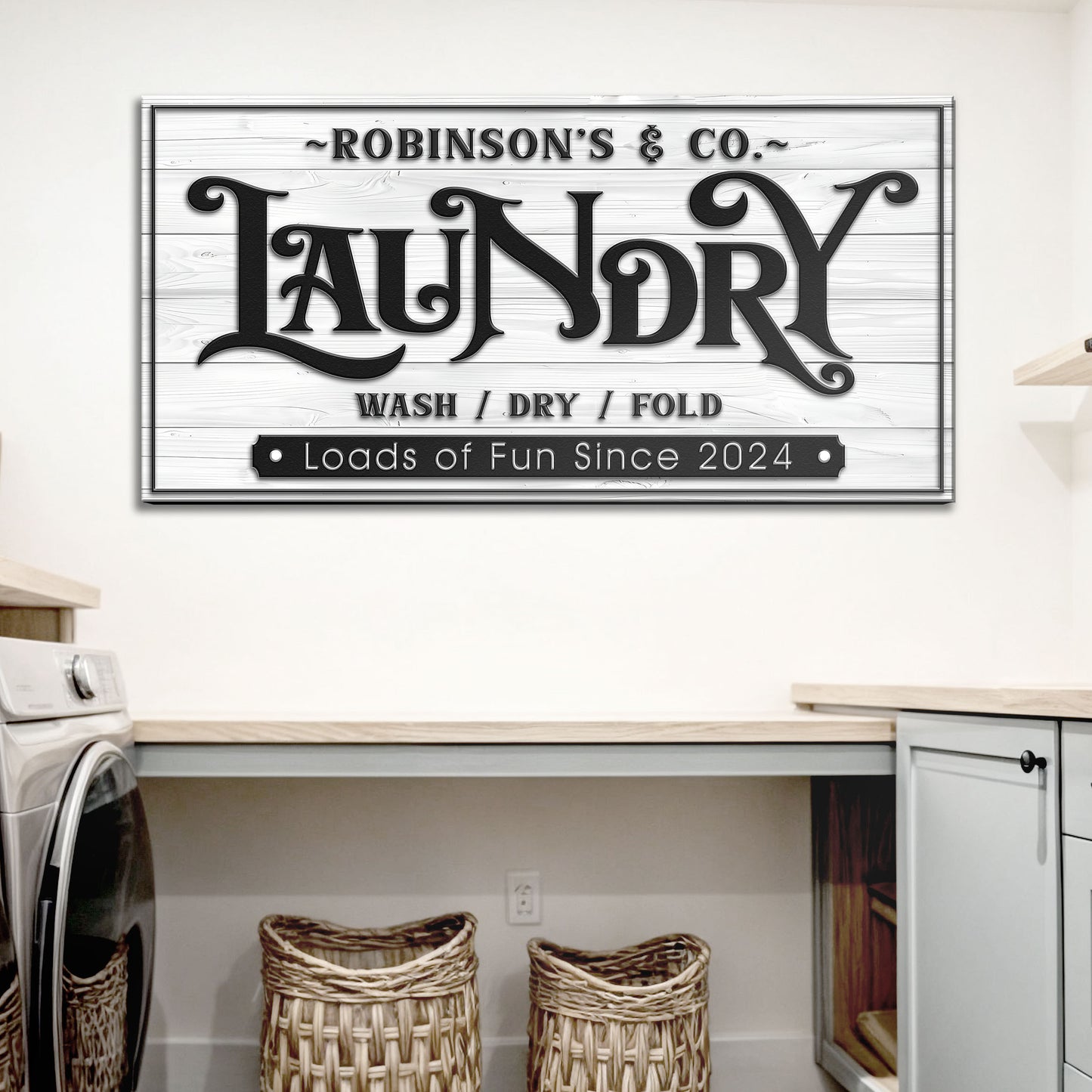 Laundry Room Sign IX  - Image by Tailored Canvases