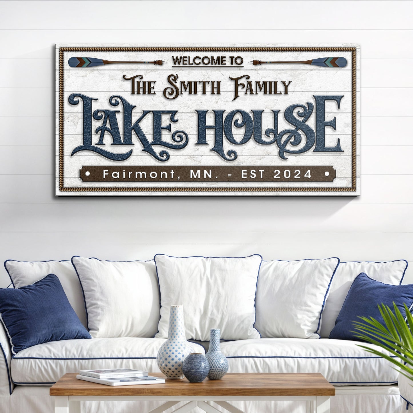 Lake House Sign XII  - Image by Tailored Canvases