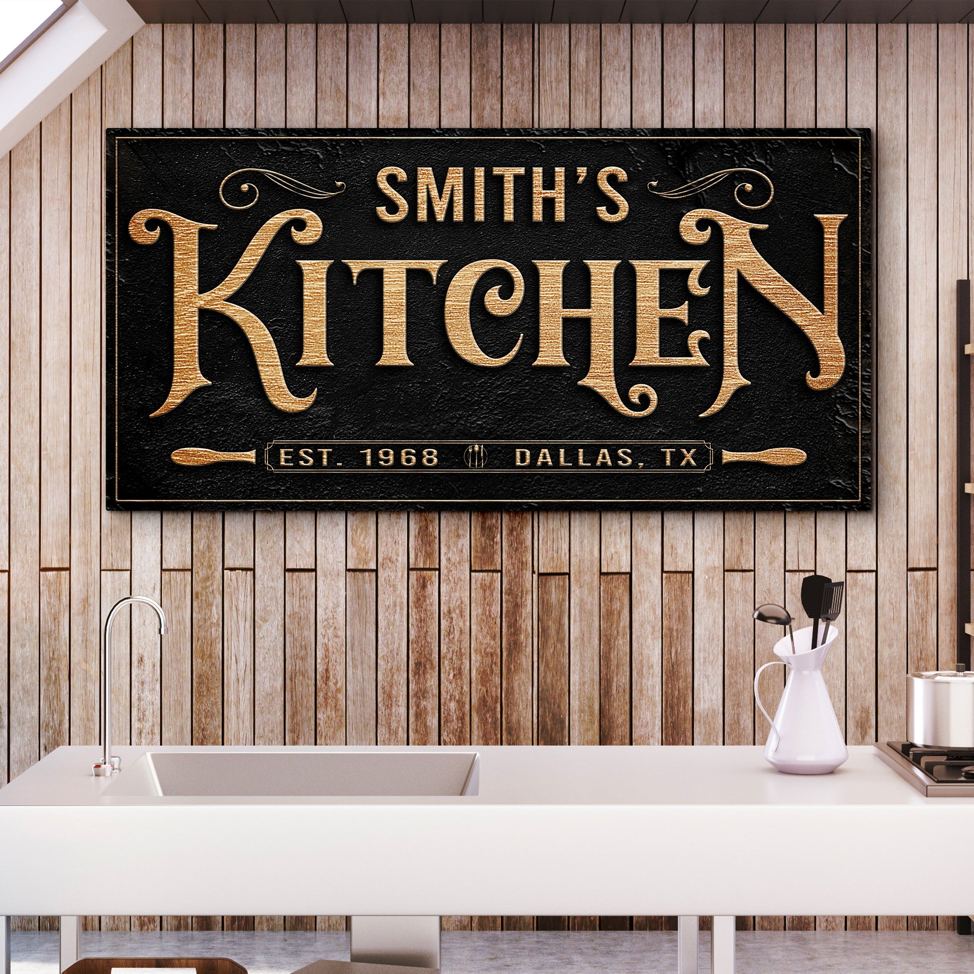 Kitchen Sign VIII Style 1 - Image by Tailored Canvases