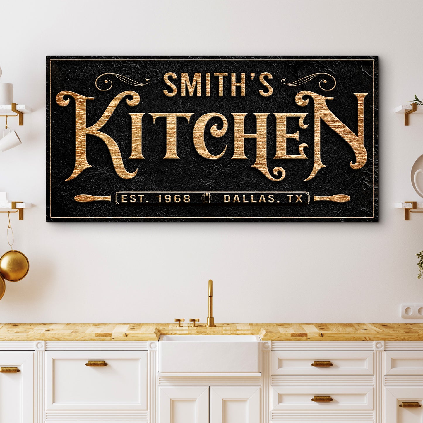 Kitchen Sign VIII Style 2 - Image by Tailored Canvases