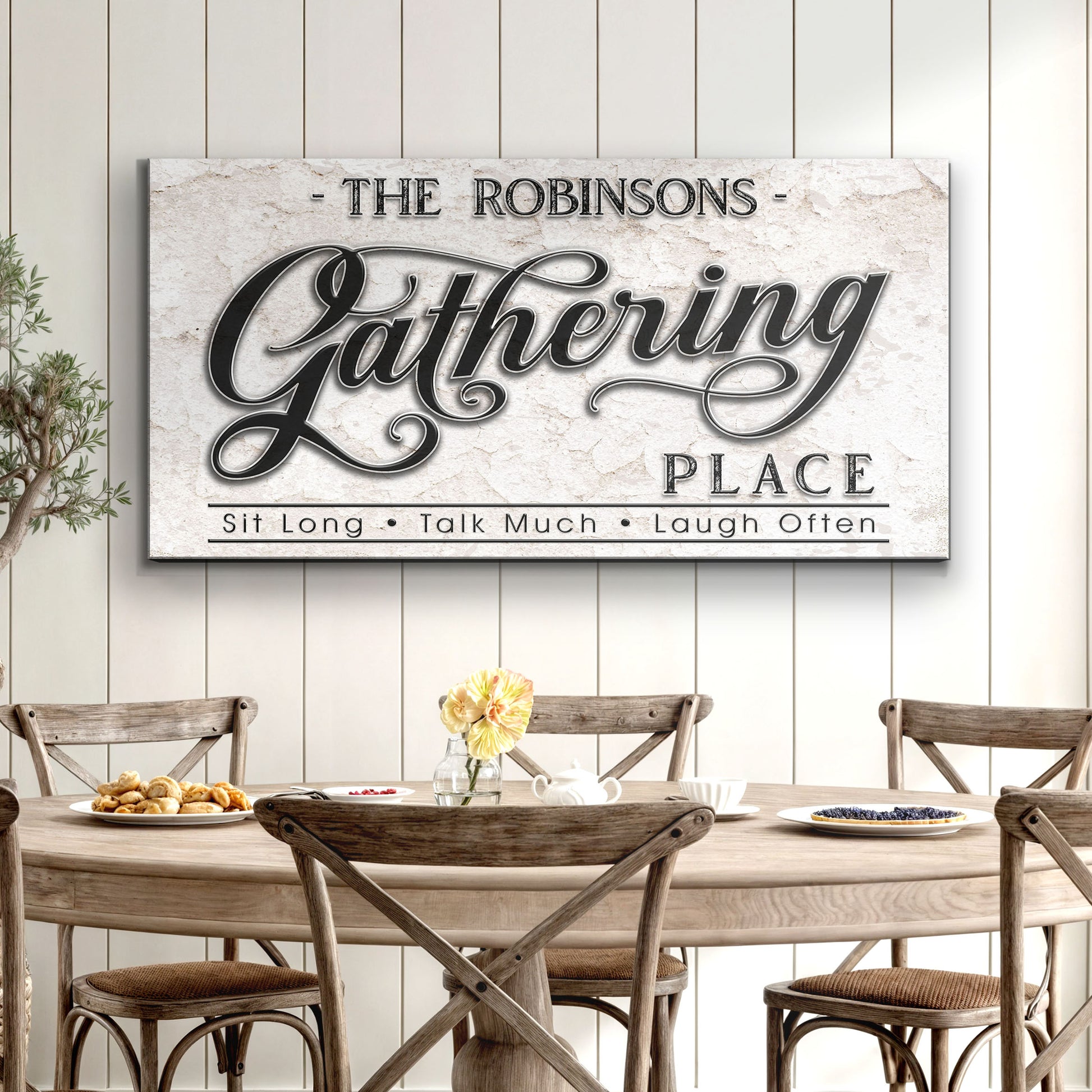 The Gathering Place Personalized Sign Style 1 - Image by Tailored Canvases