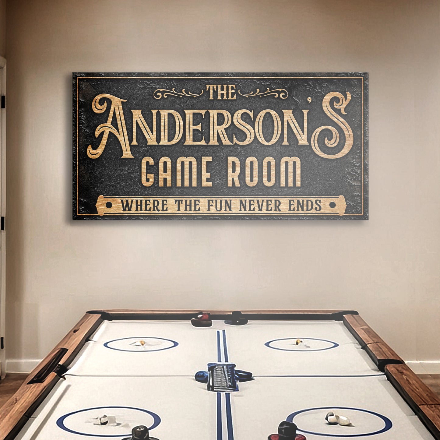 Personalized Game Room Sign III  - Image by Tailored Canvases