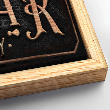 Save 33% When You Add A Frame To Your 20x10 Personalized Coffee Bar Sign V Canvas Now