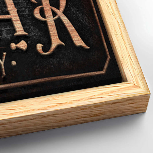 Save 33% When You Add A Frame To Your 20x10 Personalized Coffee Bar Sign V Canvas Now