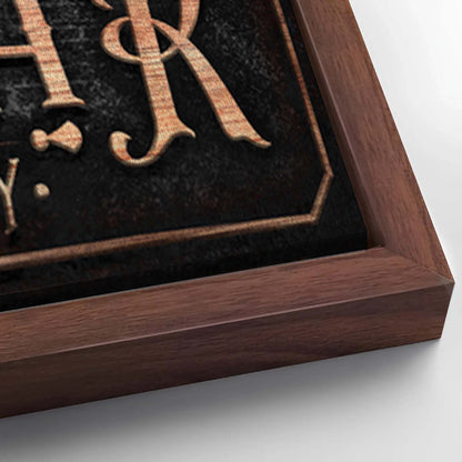 Save 33% When You Add A Frame To Your 20x10 Personalized Coffee Bar Sign V Canvas Now