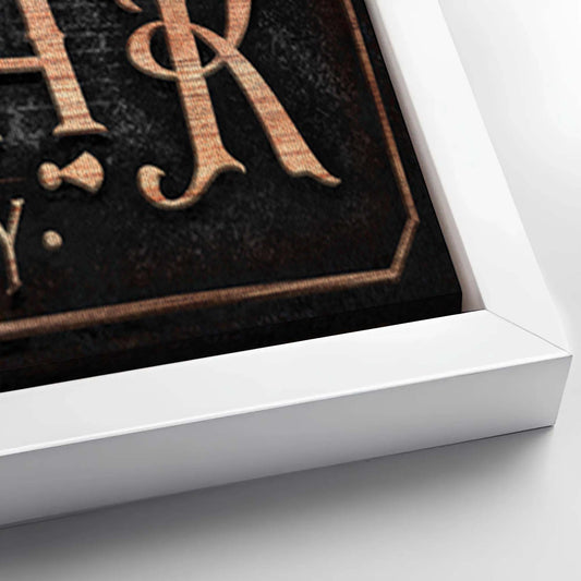 Save 33% When You Add A Frame To Your 20x10 Personalized Coffee Bar Sign V Canvas Now