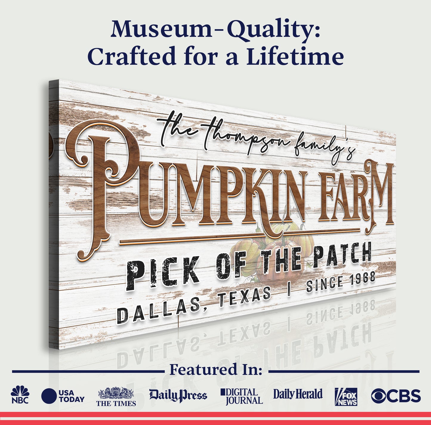 Pick Of The Patch Pumpkin Farm Sign II