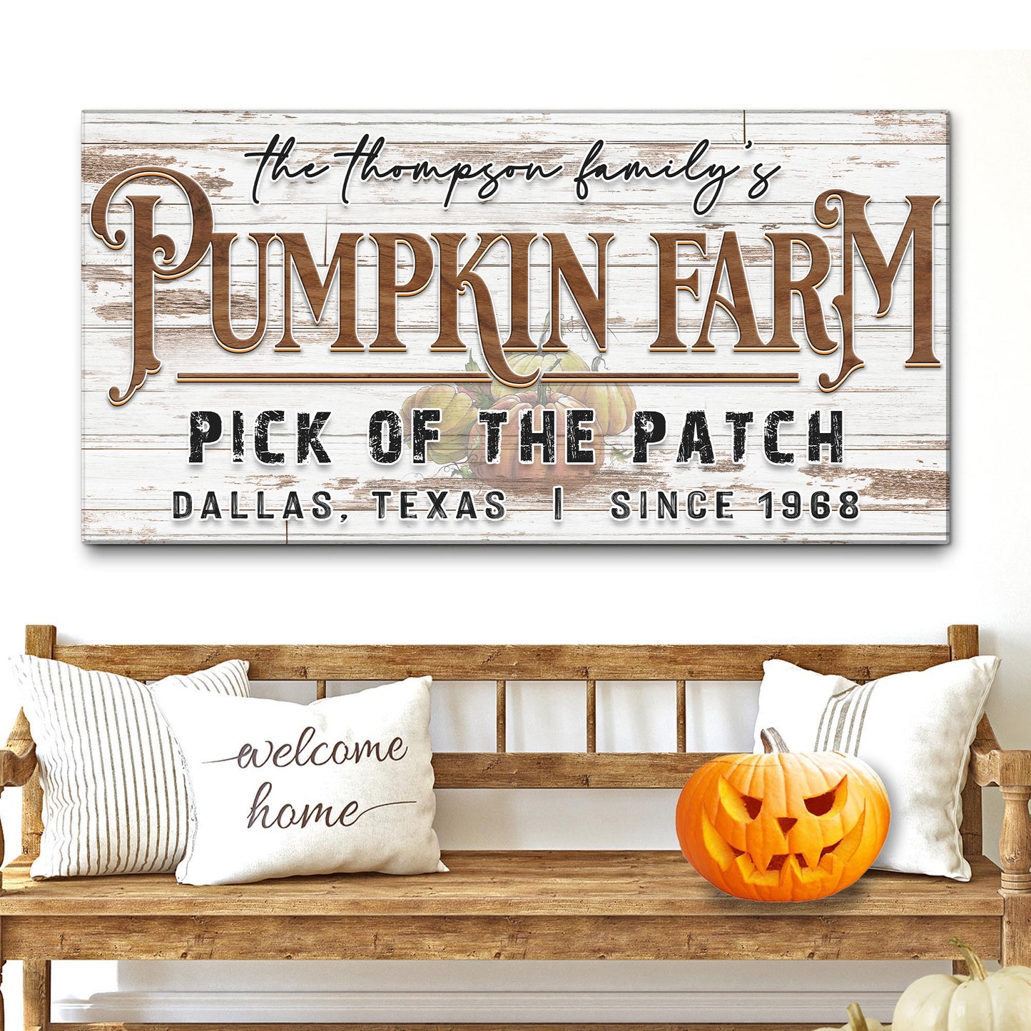 Pick Of The Patch Pumpkin Farm Sign II