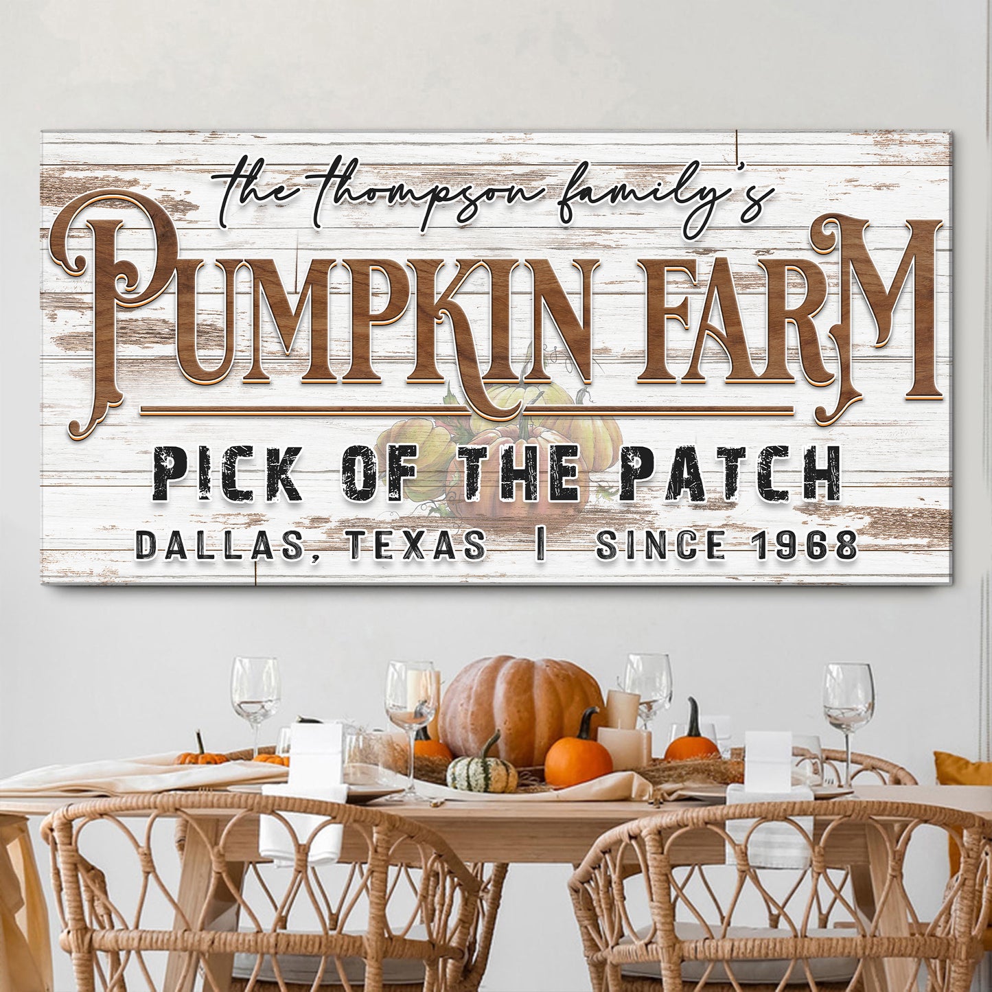 Pick Of The Patch Pumpkin Farm Sign II