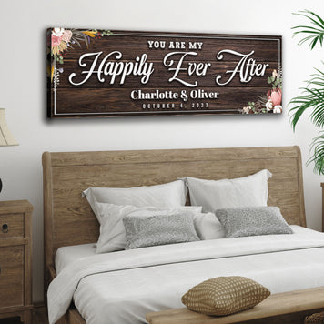 Personalized Happily Ever After Couple Sign