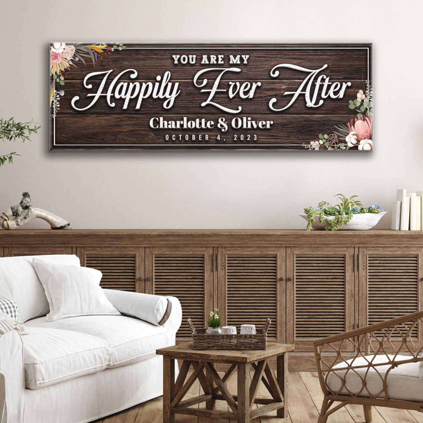 Personalized Happily Ever After Couple Sign