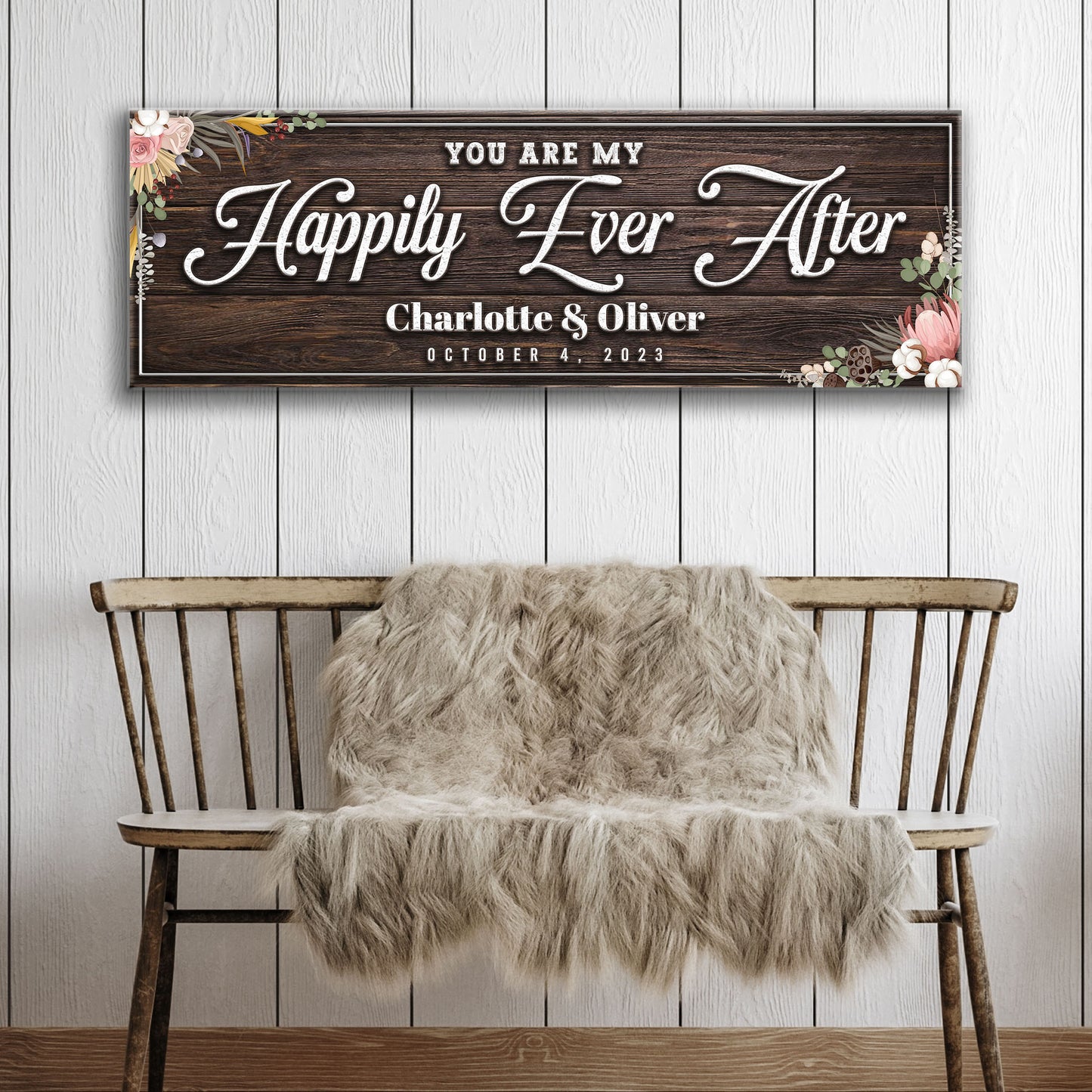 Personalized Happily Ever After Couple Sign