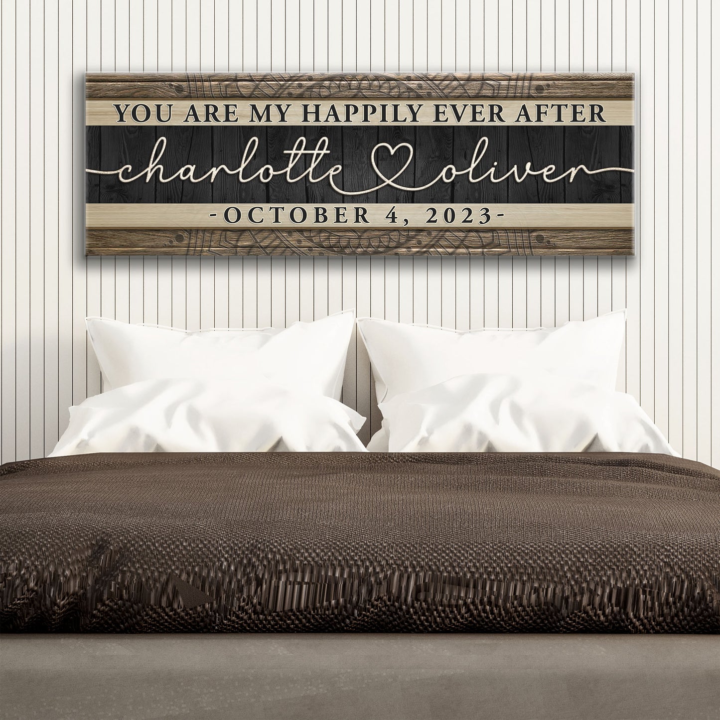 Personalized Happily Ever After Couple Sign V