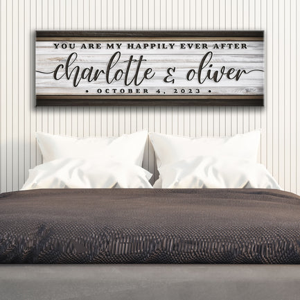 Personalized Happily Ever After Couple Sign II