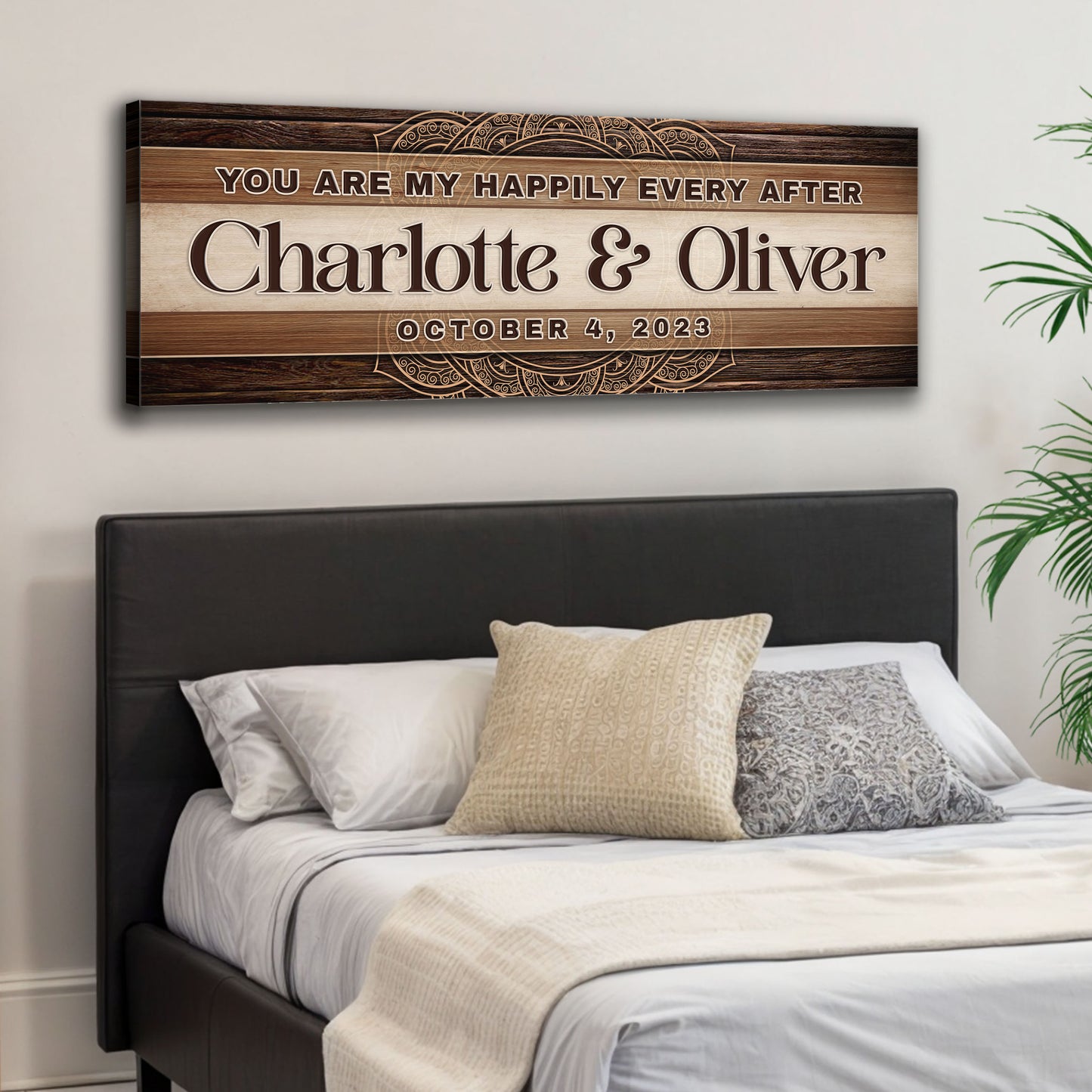 Personalized Happily Ever After Couple Sign V