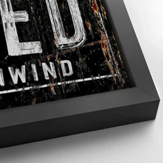 Save 33% When You Add A Frame To Your 60x30 Personalized She Shed Sign IX Canvas Now