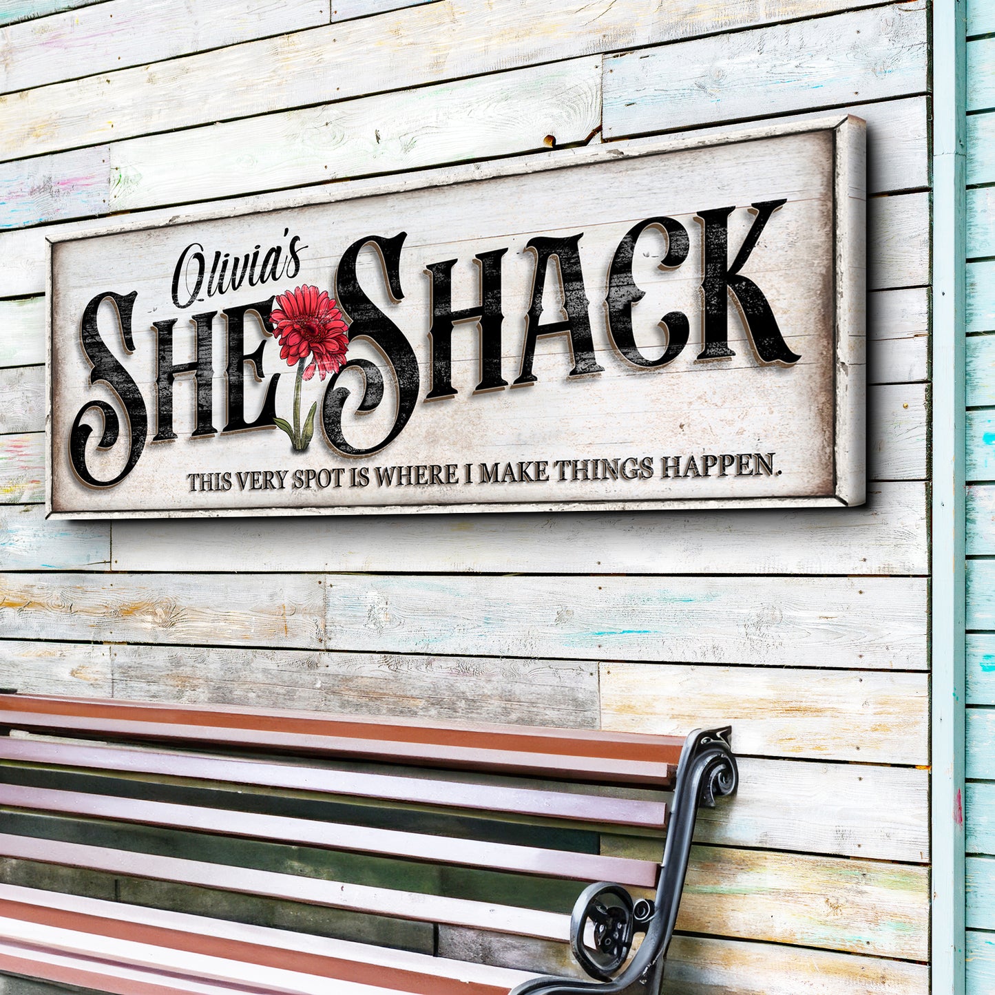 Personalized She Shed Sign XVI