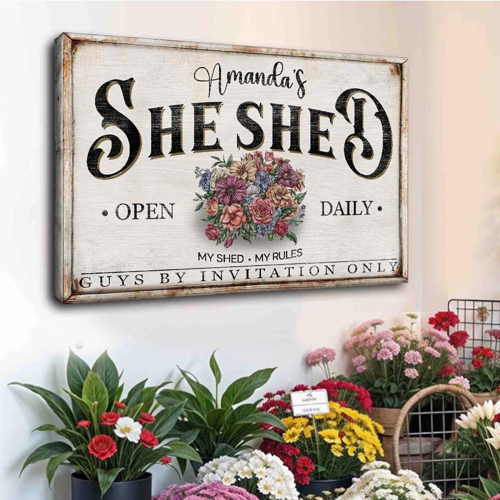 Personalized She Shed Sign XIII