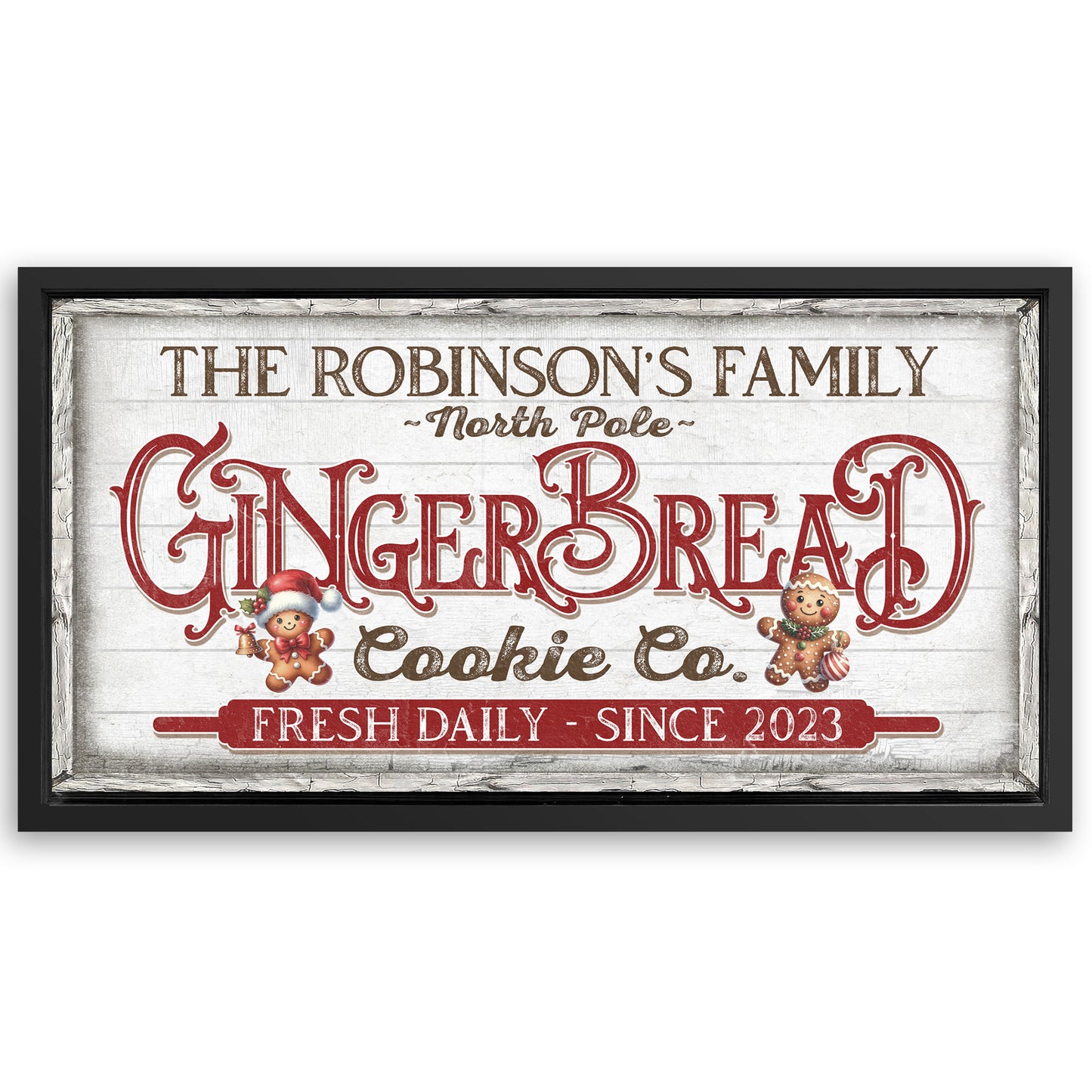 Save 33% When You Add A Frame To Your 48x24 Classic Bakery Sign Canvas Now
