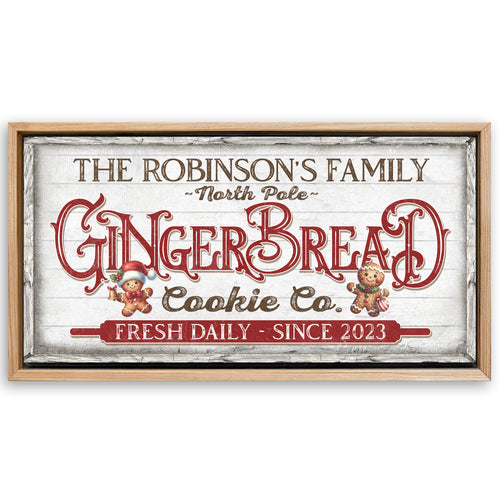 Save 33% When You Add A Frame To Your 60x30 Classic Bakery Sign Canvas Now