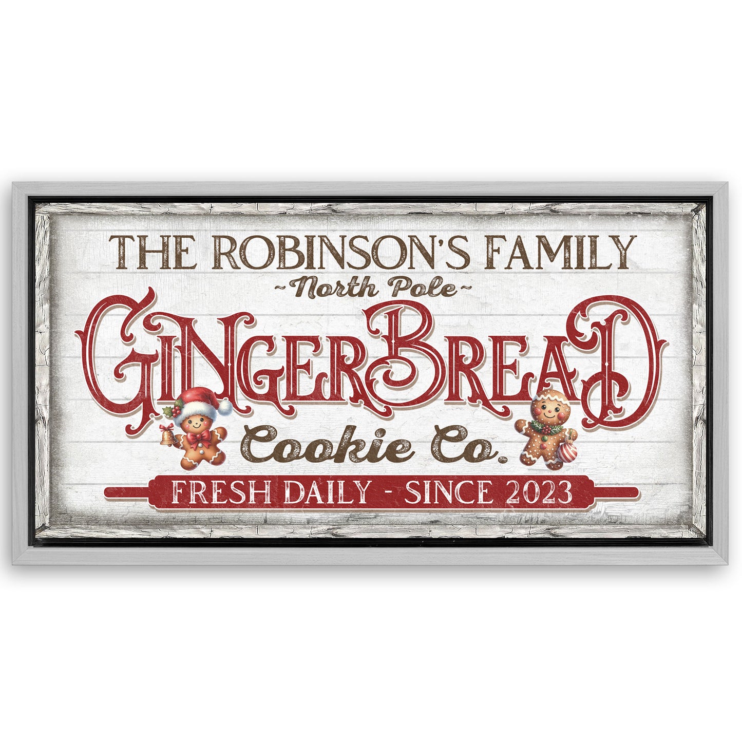 Save 33% When You Add A Frame To Your 60x30 Classic Bakery Sign Canvas Now