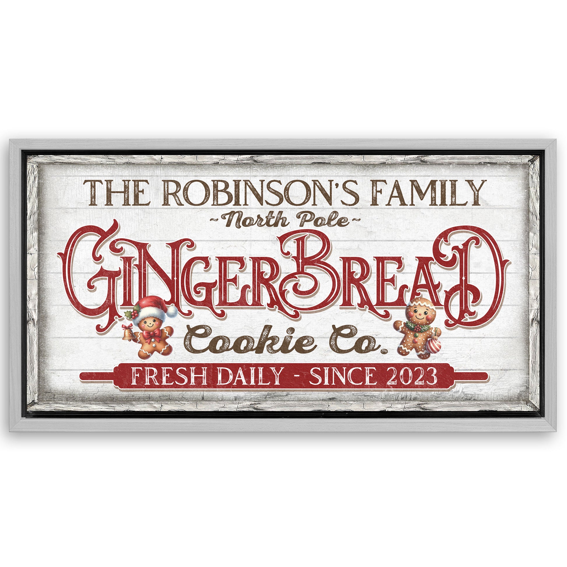 Save 33% When You Add A Frame To Your 48x24 Classic Bakery Sign Canvas Now