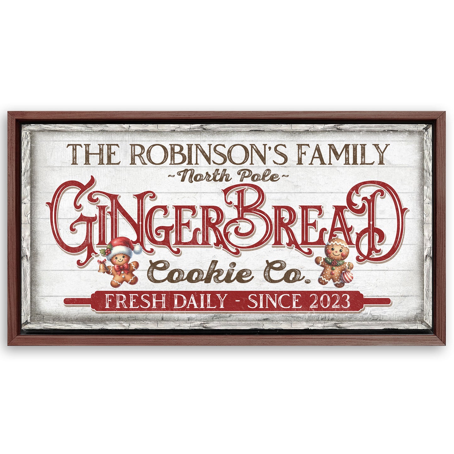 Save 33% When You Add A Frame To Your 48x24 Classic Bakery Sign Canvas Now
