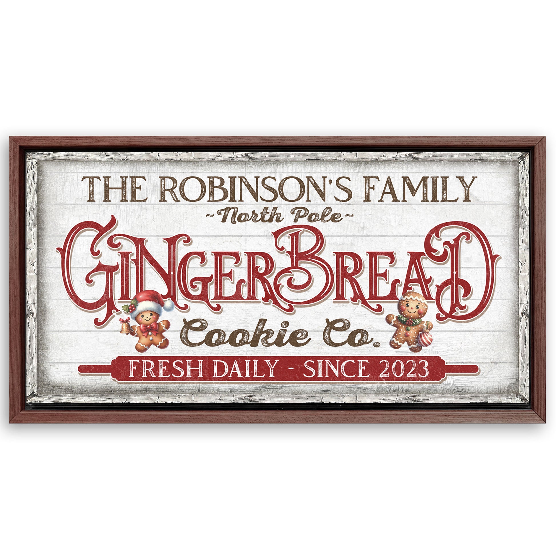 Save 33% When You Add A Frame To Your 48x24 Classic Bakery Sign Canvas Now