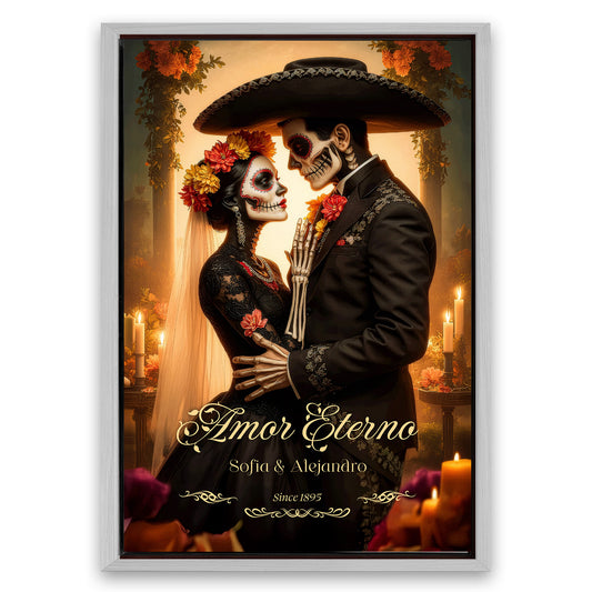 Save 33% When You Add A Frame To Your 36x24 Personalized Eternal Love Halloween Sign Now