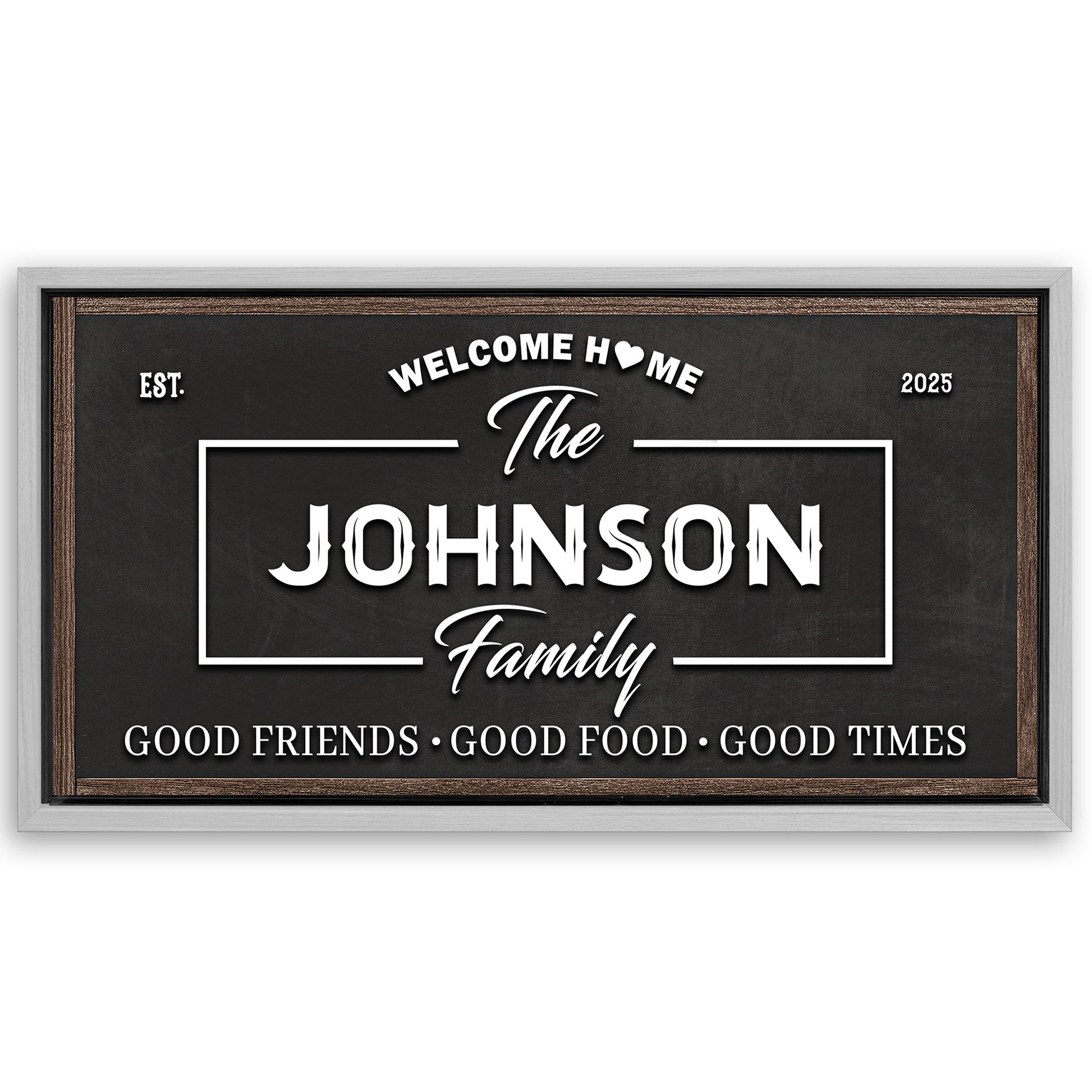 Save 33% When You Add A Frame To Your 48x24 Welcome Home Wall Sign Canvas Now