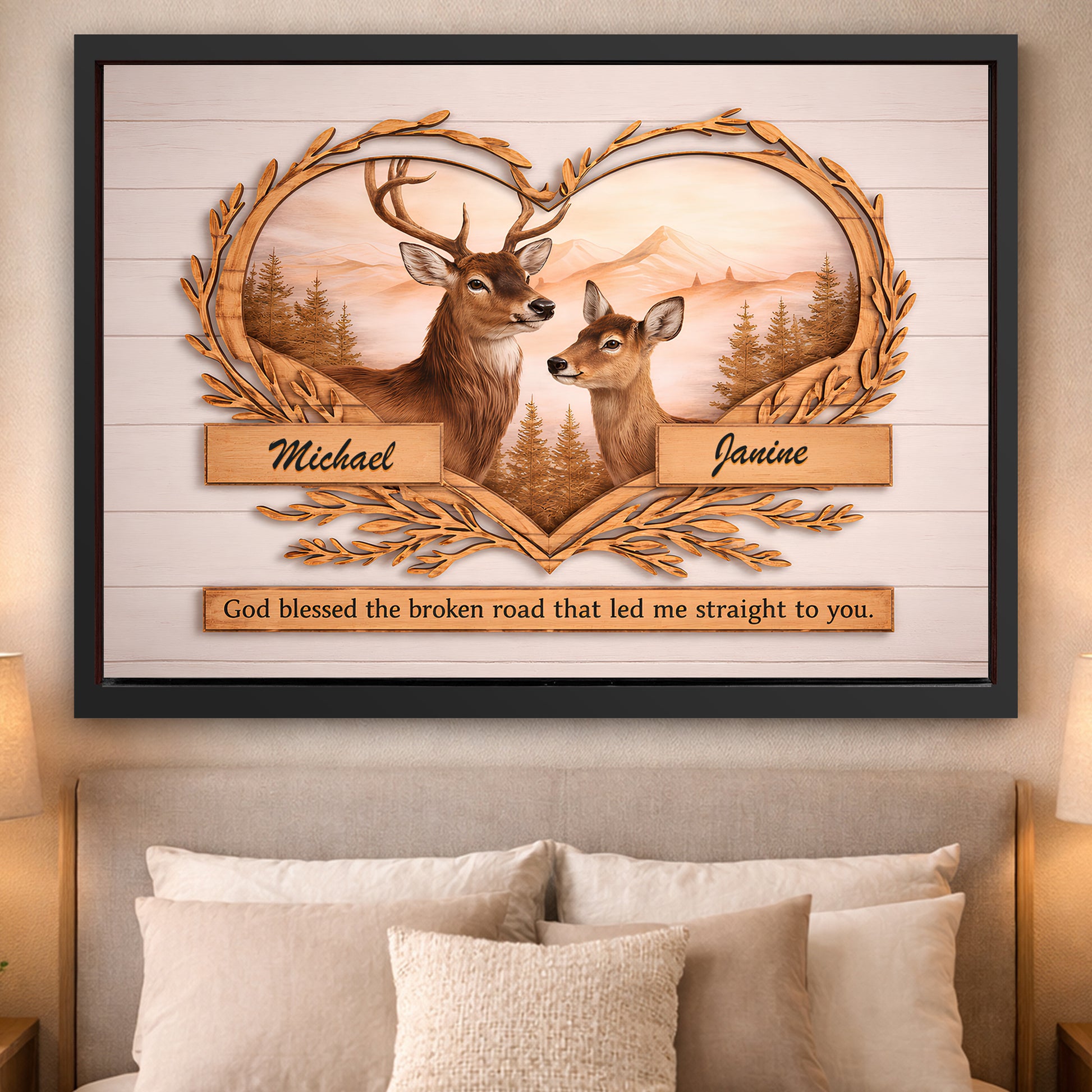 Custom Deer Gift Wall Sign