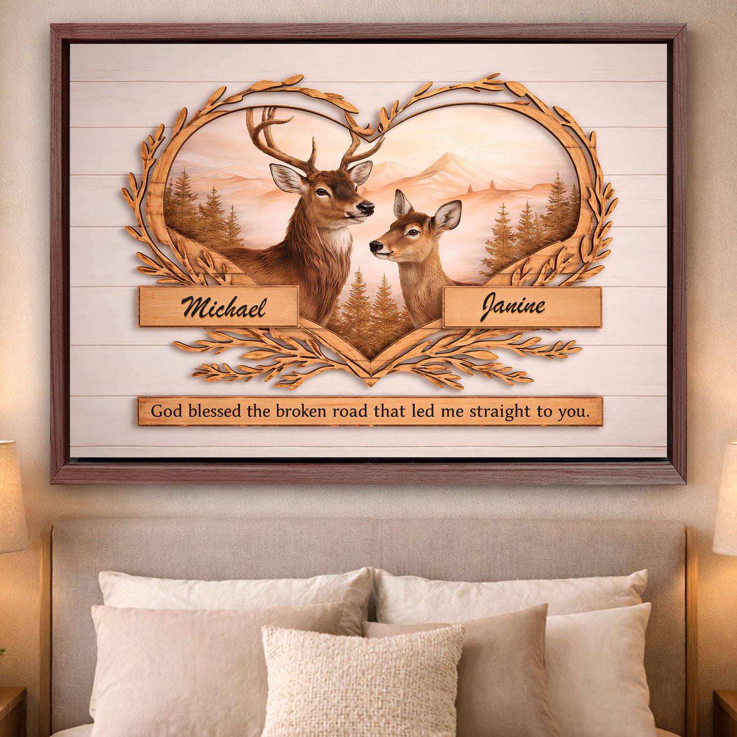 Custom Deer Gift Wall Sign
