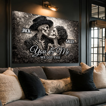 Skeleton Couple Wall Sign
