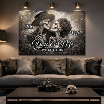 Skeleton Couple Wall Sign