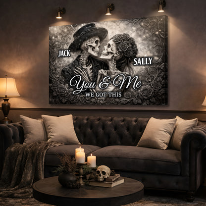 Skeleton Couple Wall Sign